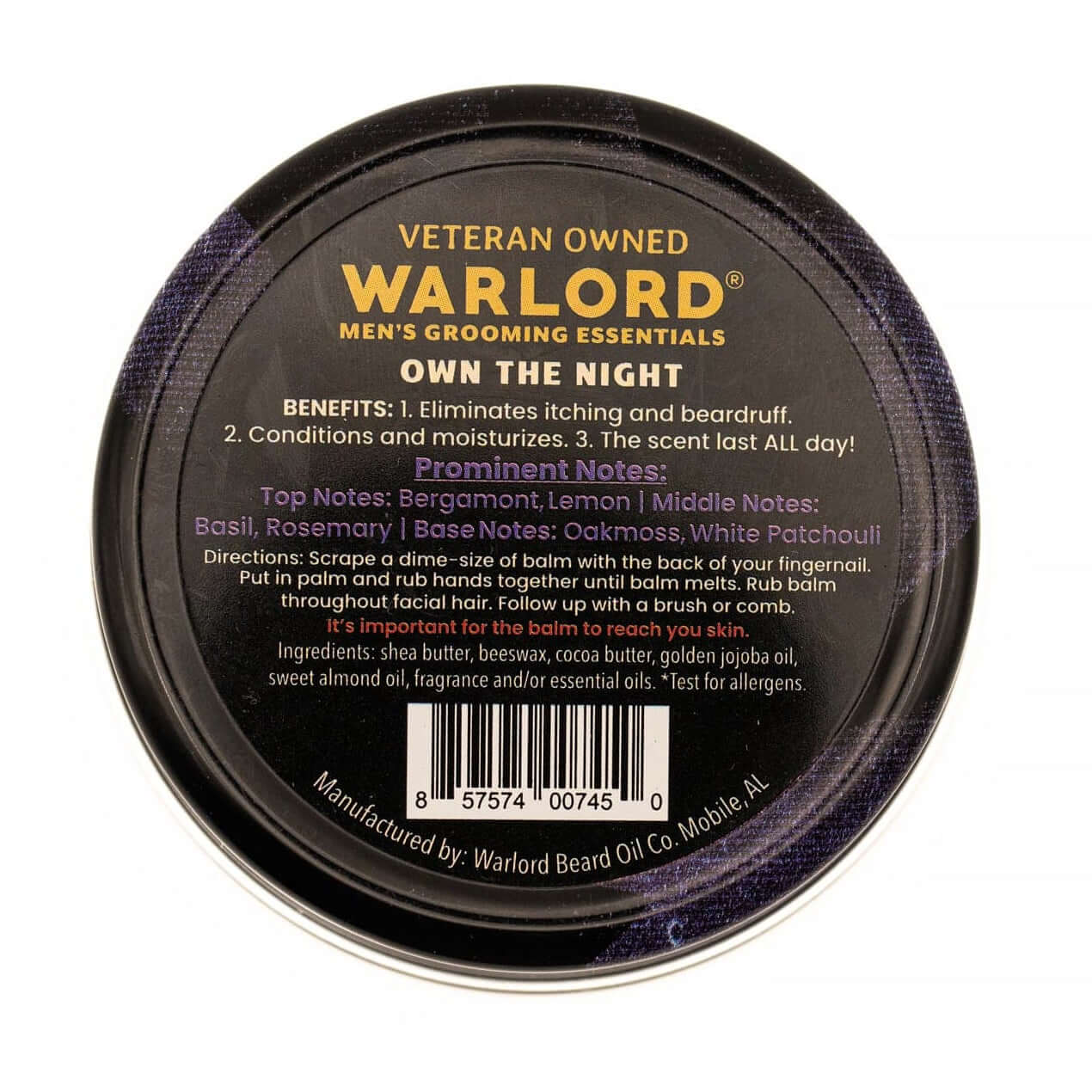 Dark 30 Beard Balm - Warlord - Men's Grooming Essentials