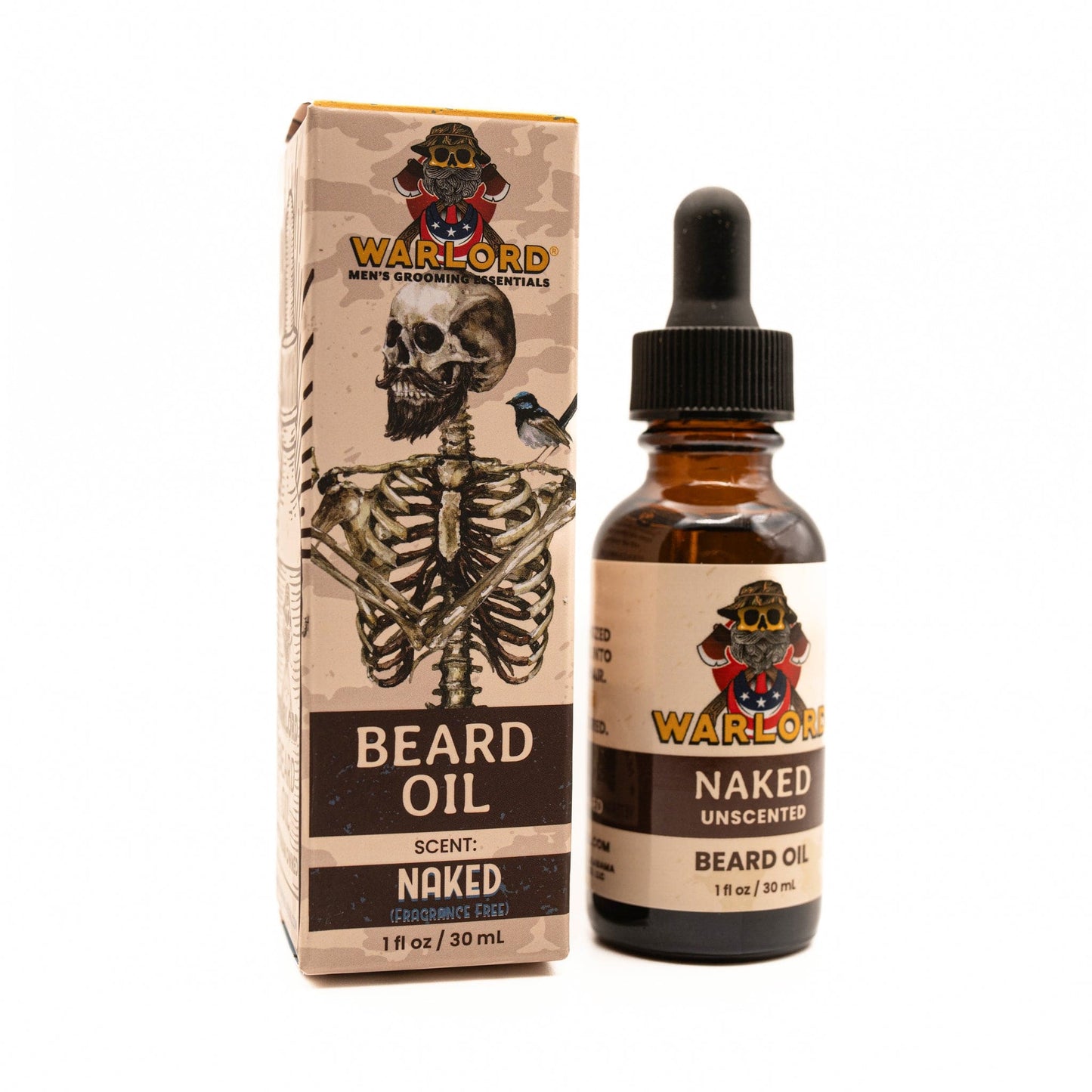 Naked Beard Oil | Fragrance Free - Warlord - Men's Grooming Essentials