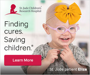 Portrait of a young girl with glasses, radiating resilience and hope, representing the brave children supported by St. Jude Children's Research Hospital