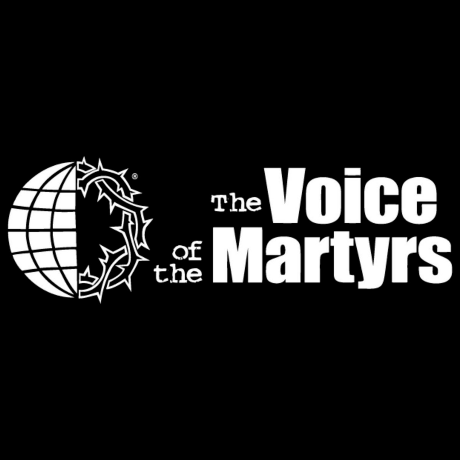 Voice of the Martyrs logo, representing a Christian ministry supporting persecuted believers worldwide through Bibles, aid, and underground church support.
