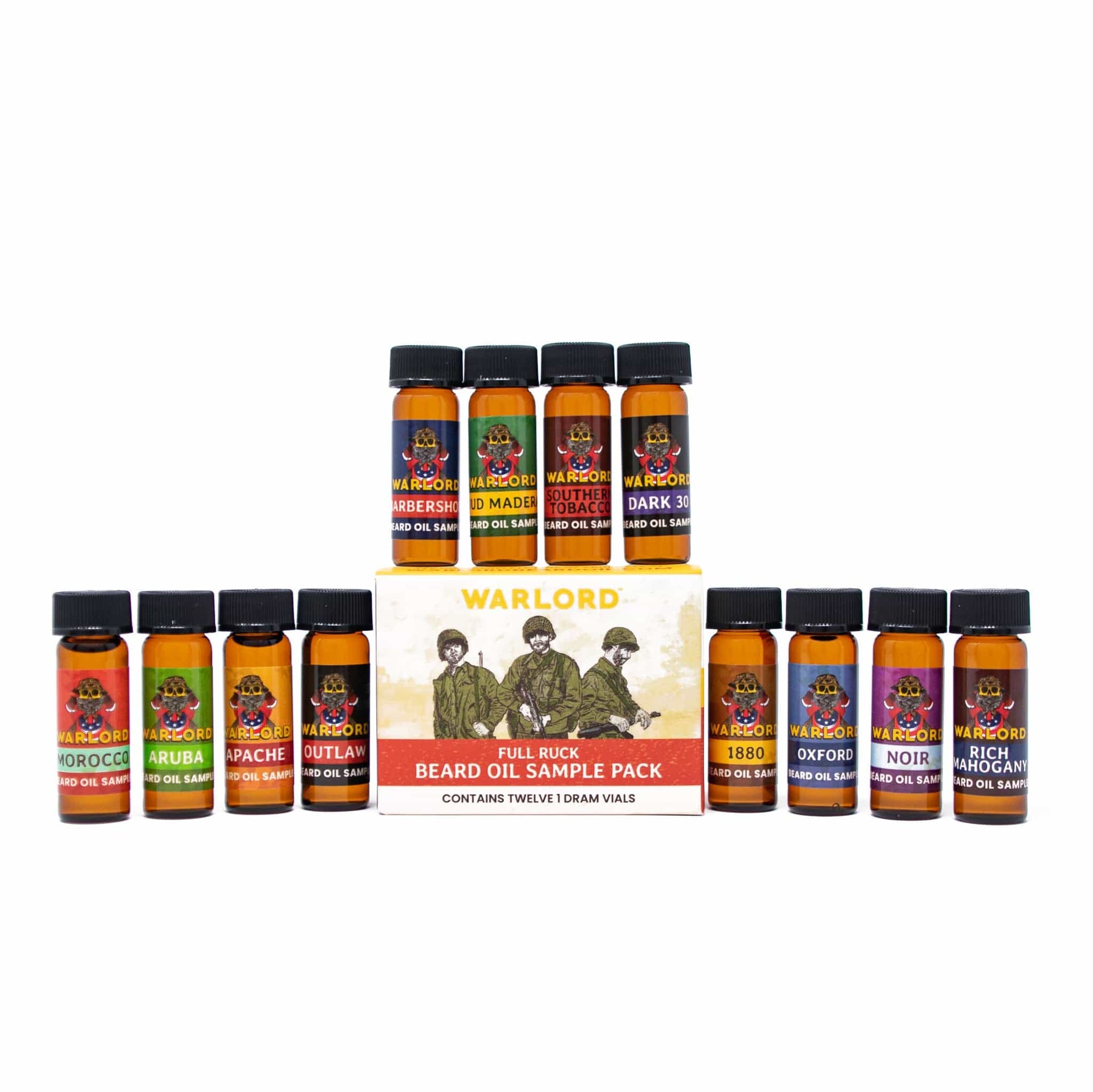 Full Ruck Beard Oil Sample Pack - Warlord - Men's Grooming Essentials