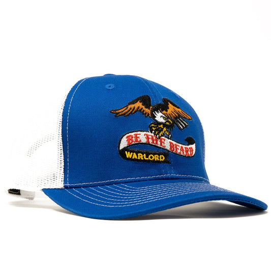 Royal Blue Freedom Eagle Trucker Hat - Warlord - Men's Grooming Essentials