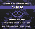 Dark 30 Men's Cologne - Warlord - Men's Grooming Essentials