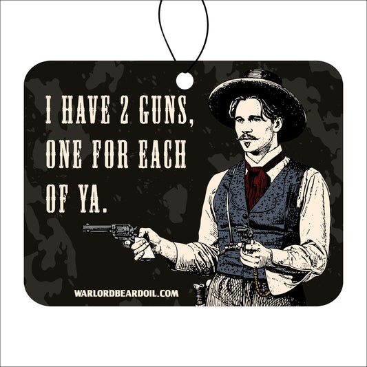 Doc's Two Guns - Southern Tobacco Car Freshener - Warlord - Men's Grooming Essentials