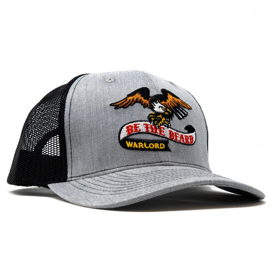 Freedom Eagle Trucker Hat - Grey/Black - Warlord - Men's Grooming Essentials