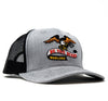Freedom Eagle Trucker Hat - Grey/Black - Warlord - Men's Grooming Essentials