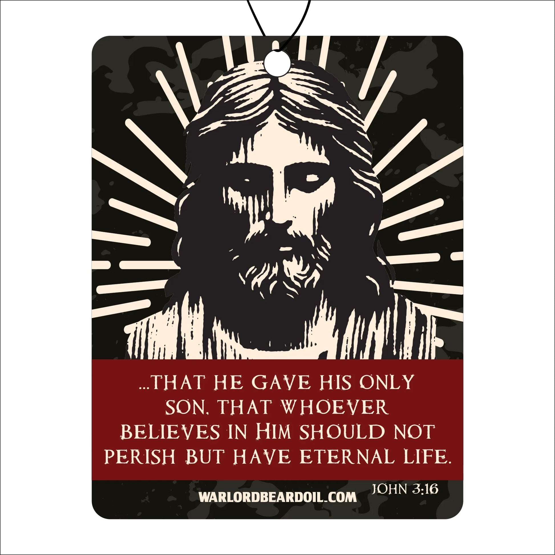 John 3:16 - Southern Tobacco Car Freshener - Warlord - Men's Grooming Essentials