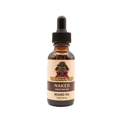 Naked Beard Oil | Fragrance Free - Warlord - Men's Grooming Essentials