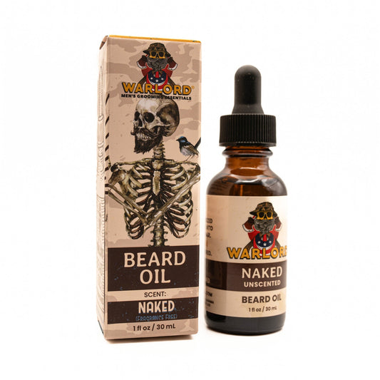 Naked Beard Oil | Fragrance Free - Warlord - Men's Grooming Essentials