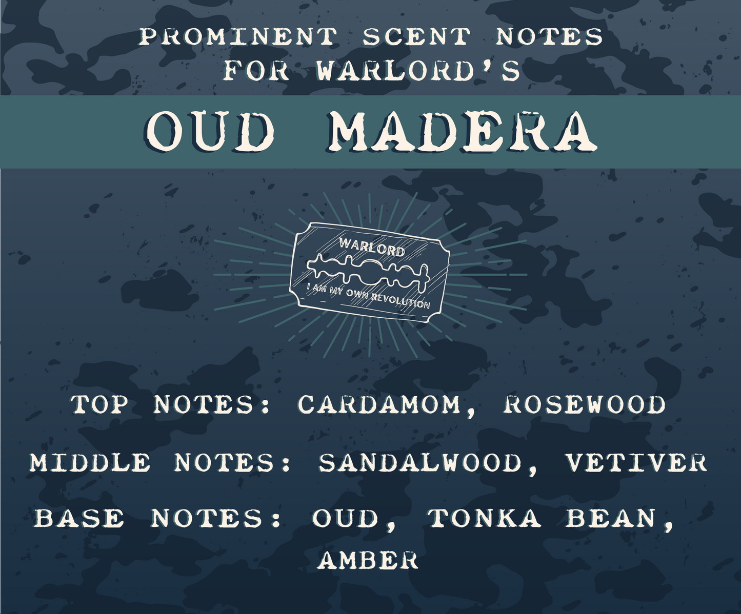 Oud Madera Beard Oil - Warlord - Men's Grooming Essentials