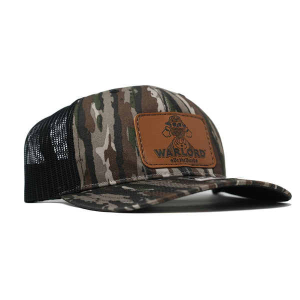 Warlord Realtree Original Trucker Hat – Leather Patch Camo Cap