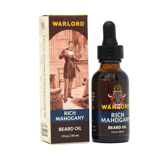 Rich Mahogany Beard Oil - Warlord - Men's Grooming Essentials