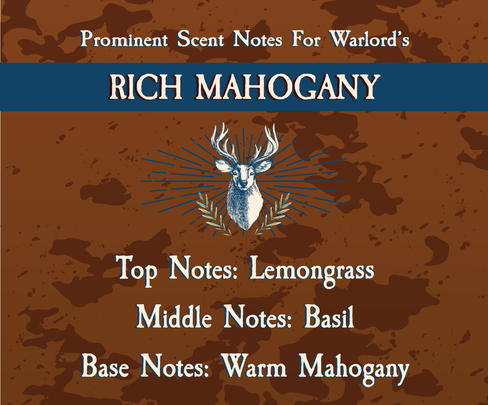 Rich Mahogany Beard Oil - Warlord - Men's Grooming Essentials