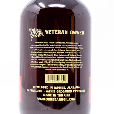 Warlord Southern Tobacco Beard, Body, & Hair Wash, 16 oz